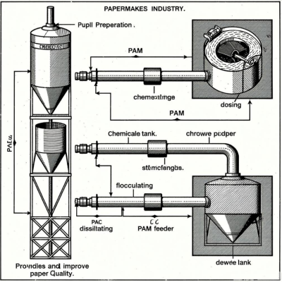 PAC (polyaluminum chloride) and PAM (polyacrylamide) in the papermaking industry