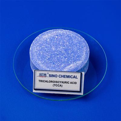 CAS 87-90-1 Trichloroisocyanuric Acid Blue Multifuction Tablet 200G TCCA